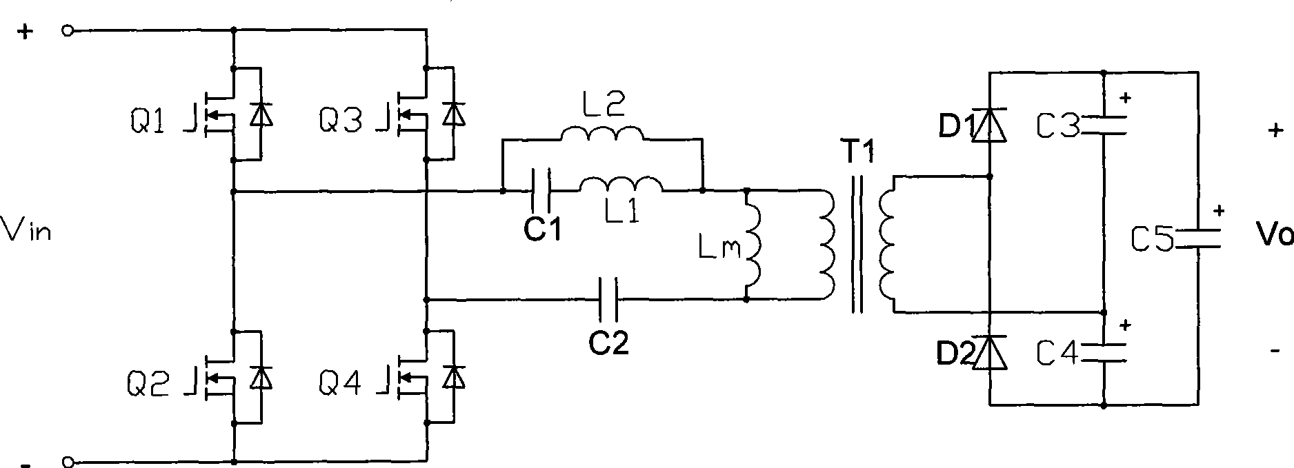 Voltage multiplying synchronous rectifying multi-resonance soft switching converter