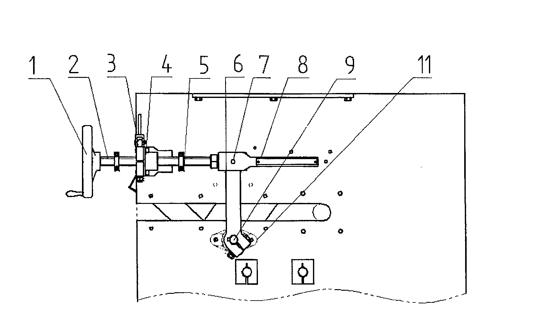 Control device for opening material door of oilseed-cracking machine