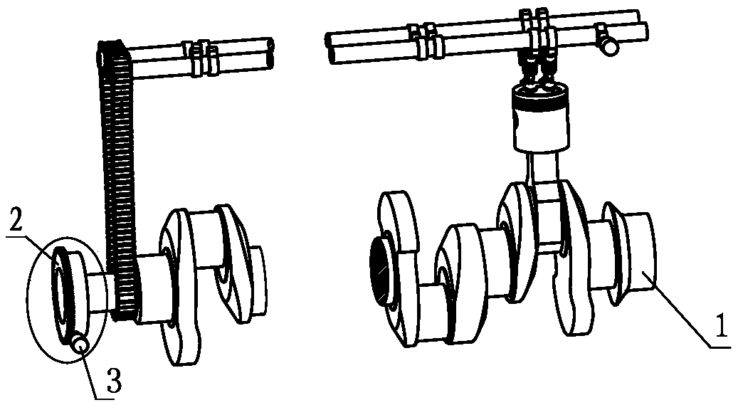 Automobile crankshaft information acquisition device