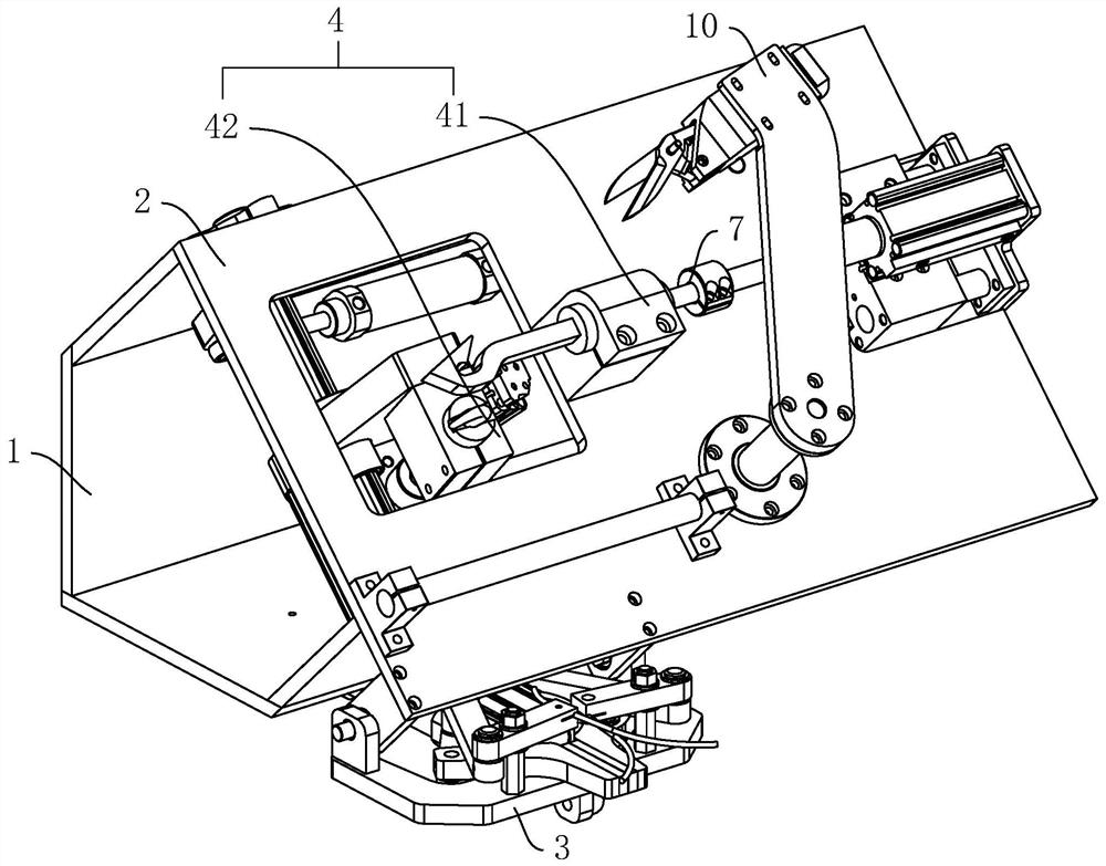 Automatic knotting assembly for plastic shaping filaments