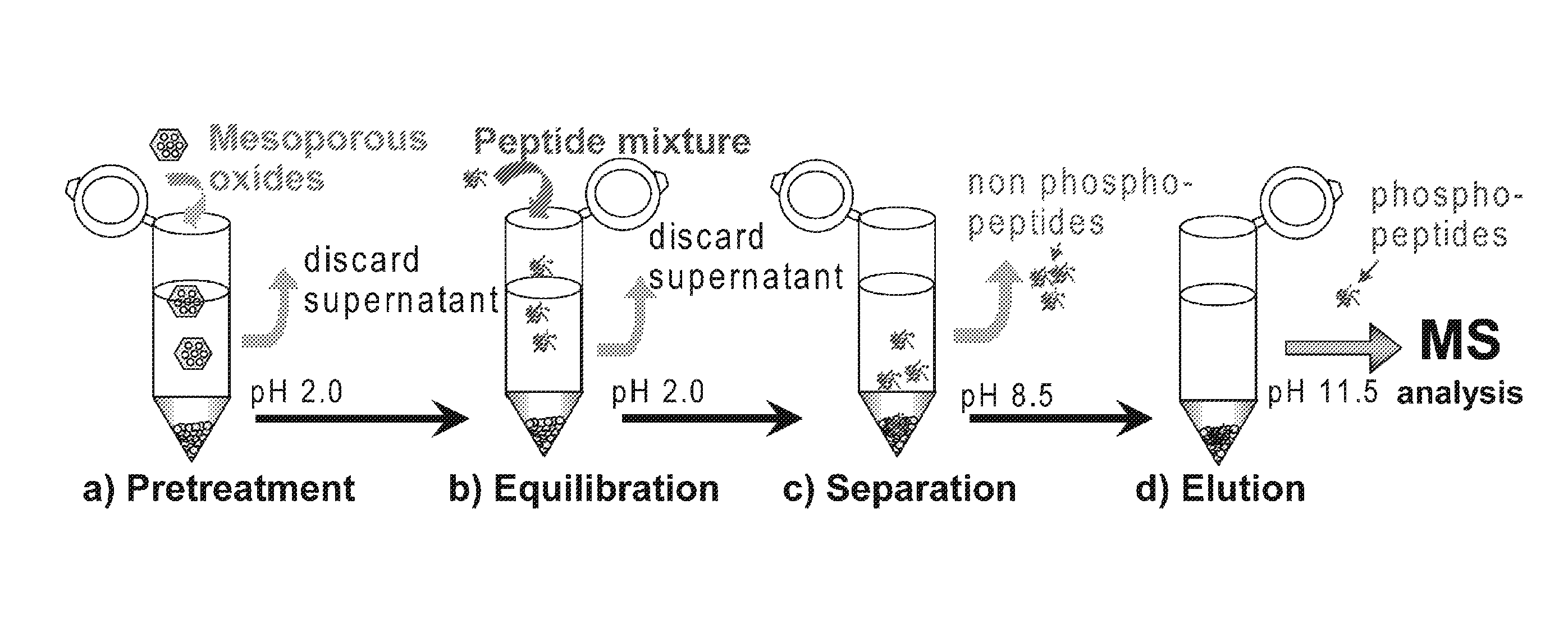 Mesoporous metal oxide materials for phosphoproteomics