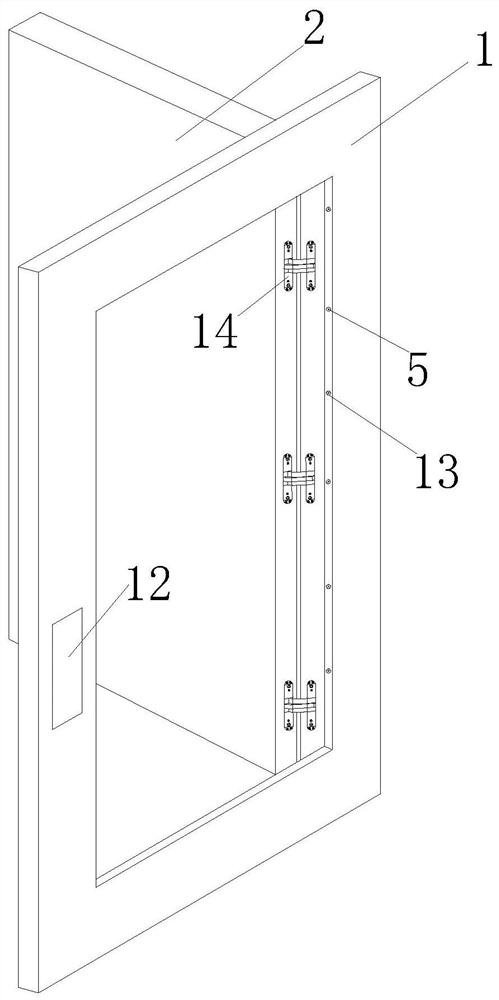 Steel heat insulation fireproof door