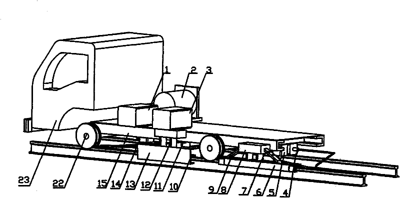 A cleaning maintenance vehicle using in a track