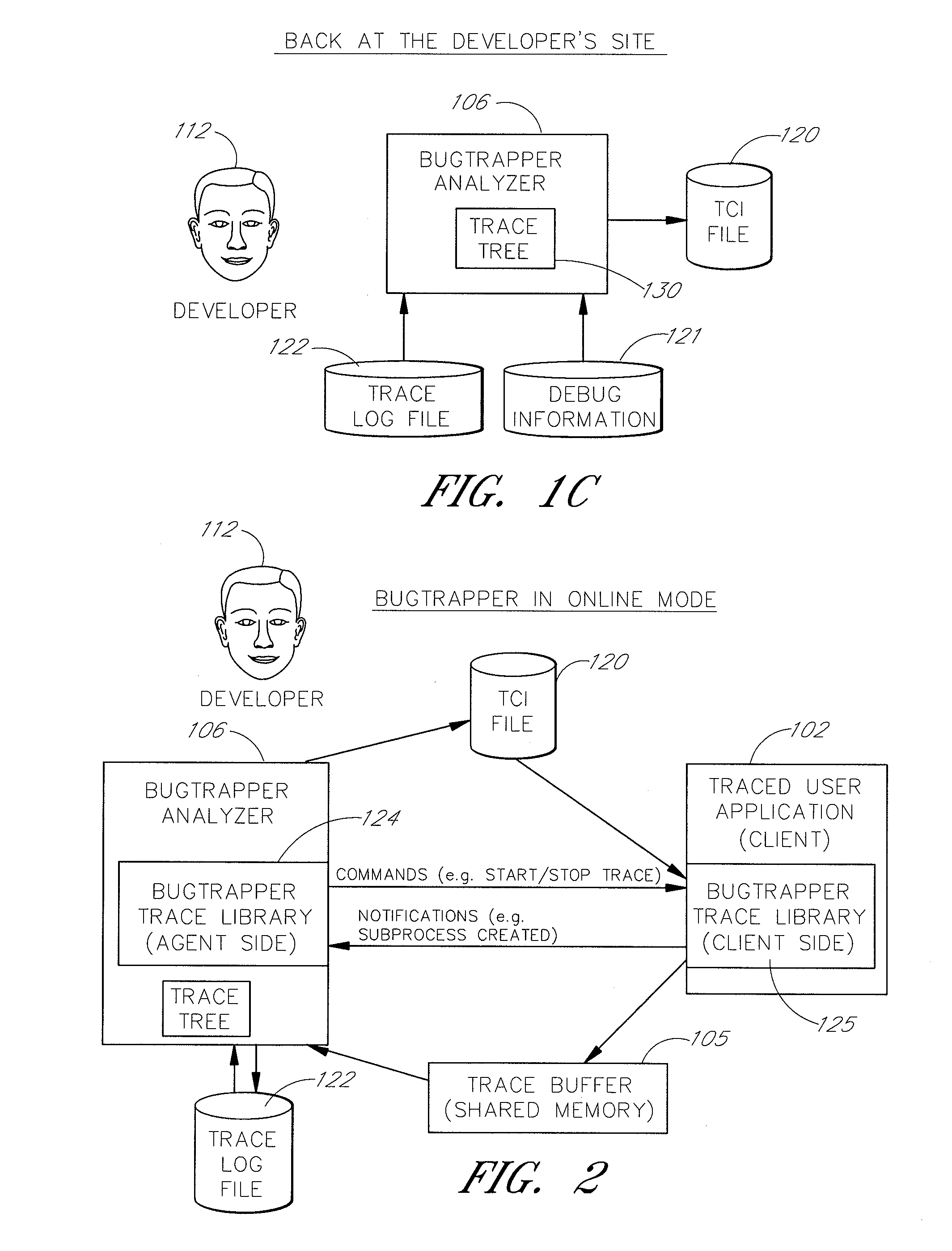 System and method for software diagnostics using a combination of visual and dynamic tracing