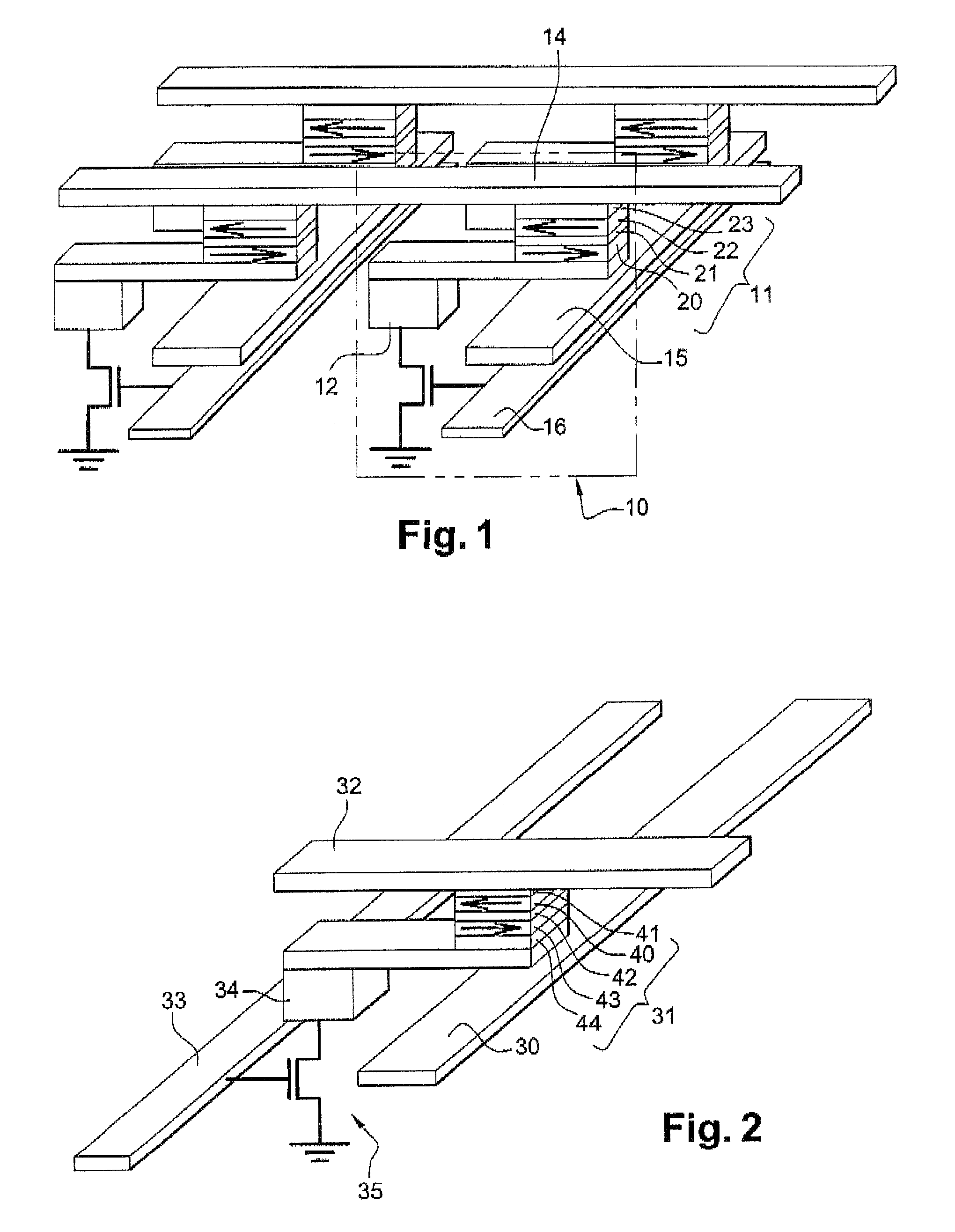 Magnetic element with thermally assisted writing