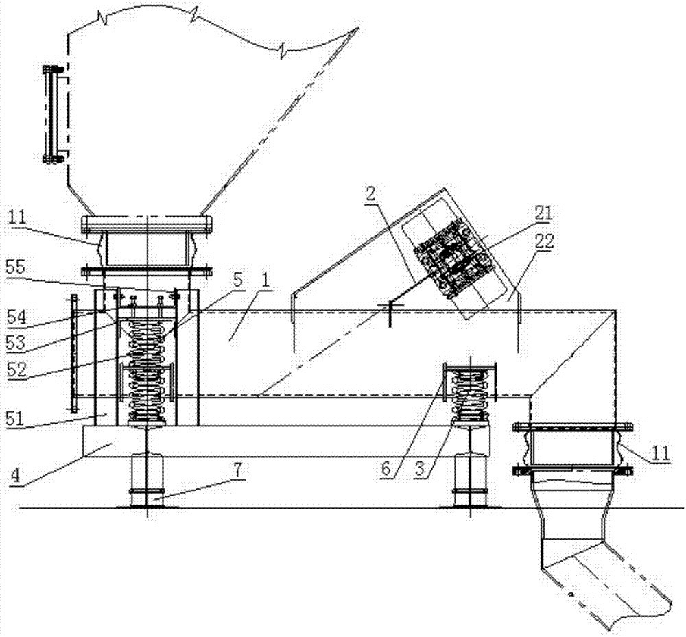 Vacuum pipe type vibration feeding machine