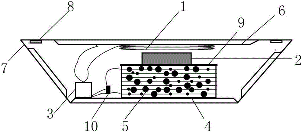 Piezoelectric-electromagnetic combined energy gathering vibration damping device