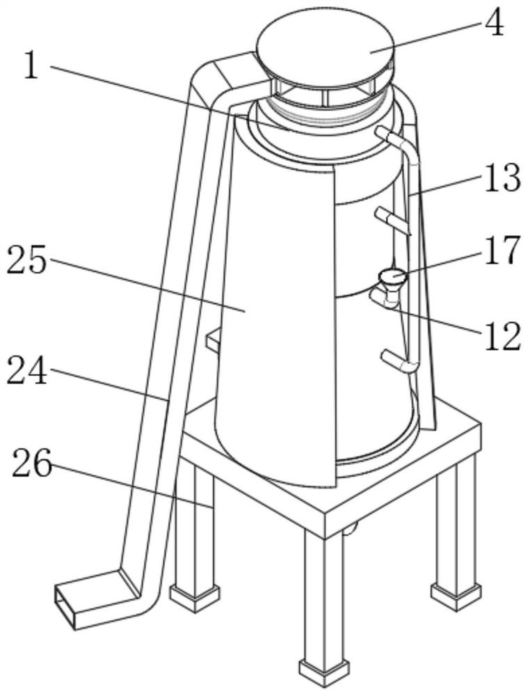 Carbon neutralization waste gas collecting and treating device for building construction and collecting method of carbon neutralization waste gas collecting and treating device