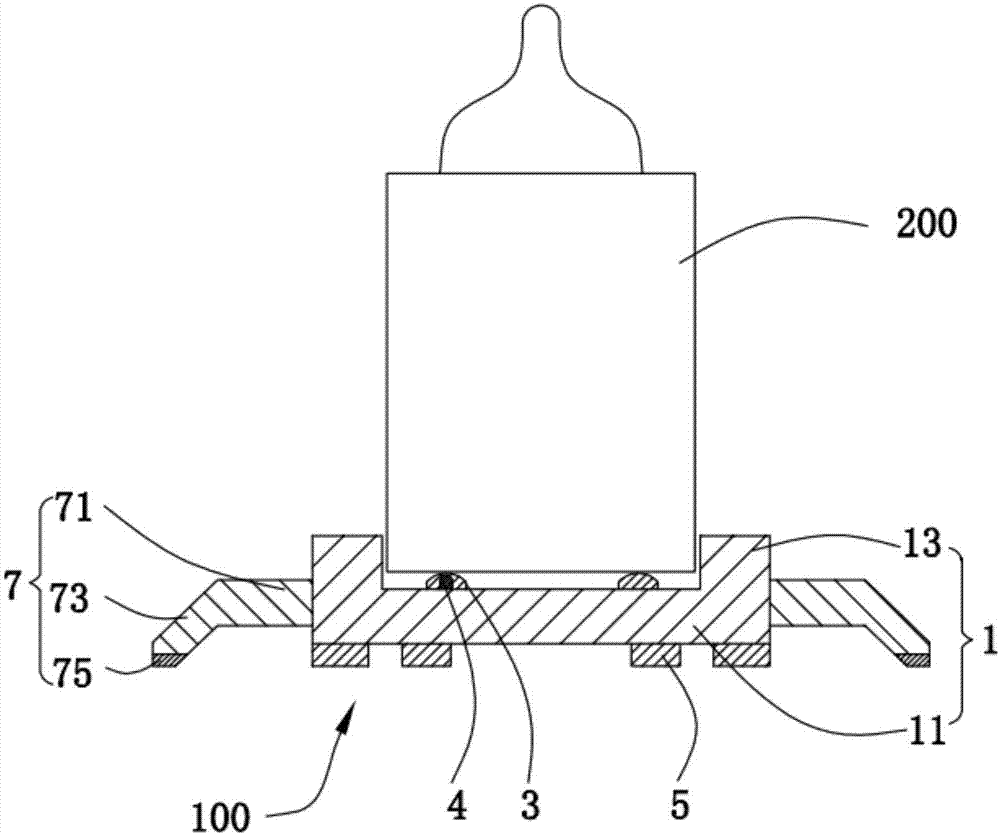 Numeric milk bottle base