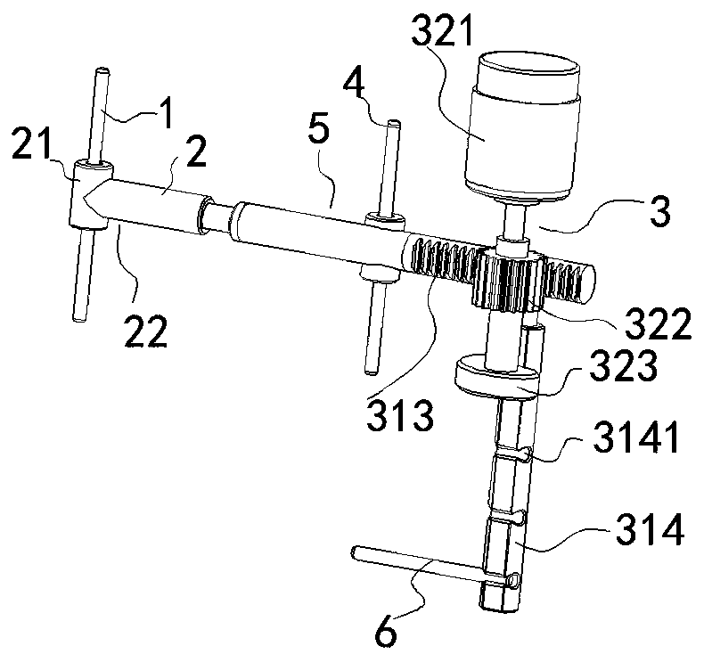 Calcaneal fracture electric traction poking reduction device