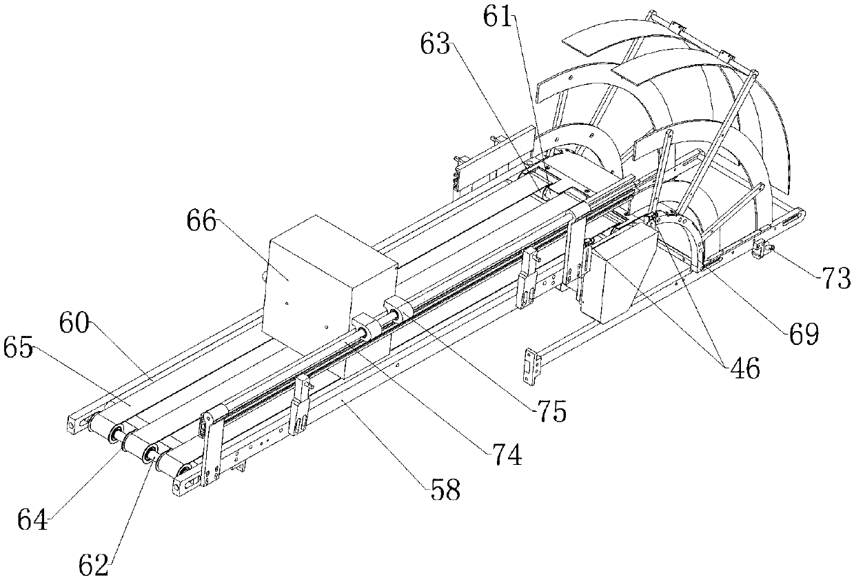 Conveying line for molding and shaping hard outer packages