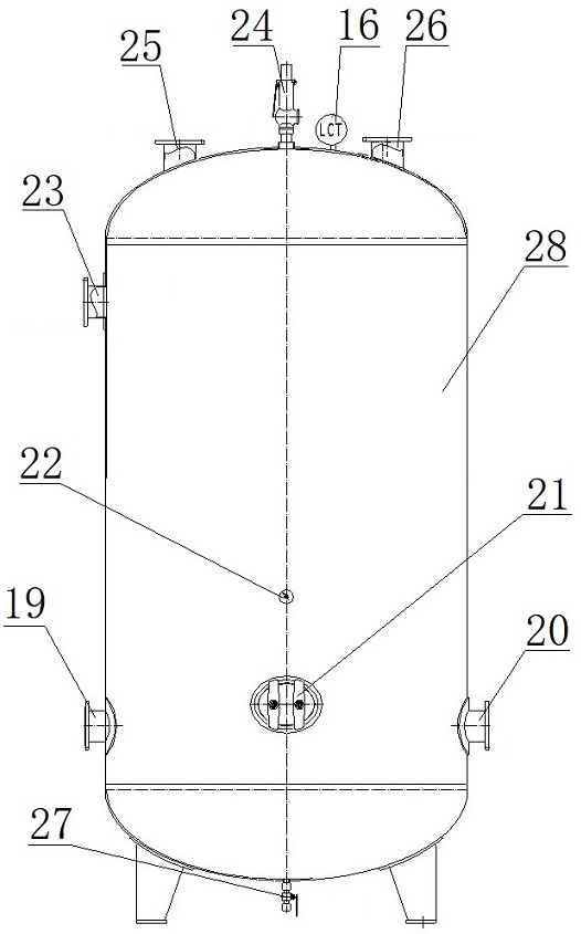 Auxiliary pressure-stabilizing feeding system for pressure-stabilizing tank of filter press and step-by-step pressure-stabilizing feeding method