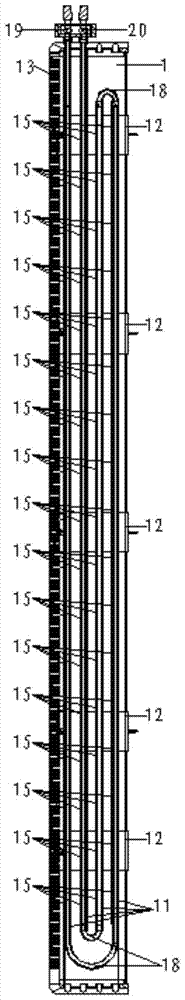 A base line convection and radiation heat exchanger capable of cooling and heating