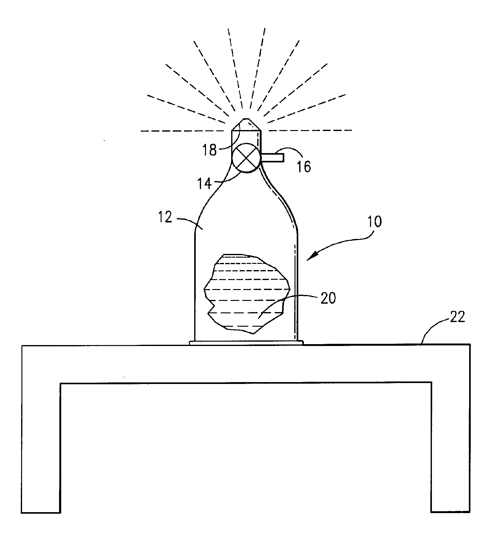 Single-use aerosol spray can to disinfect enclosed spaces and methods for its use
