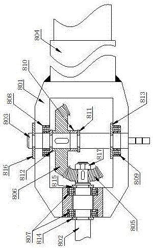 Processing device for drilling and milling internal cavity by refitting ordinary horizontal lathe