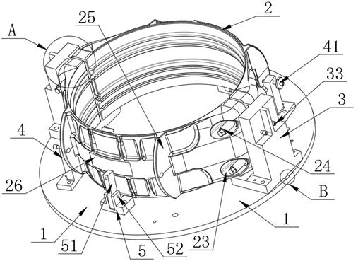 A high-efficiency and precise positioning vertical lathe combined fixture