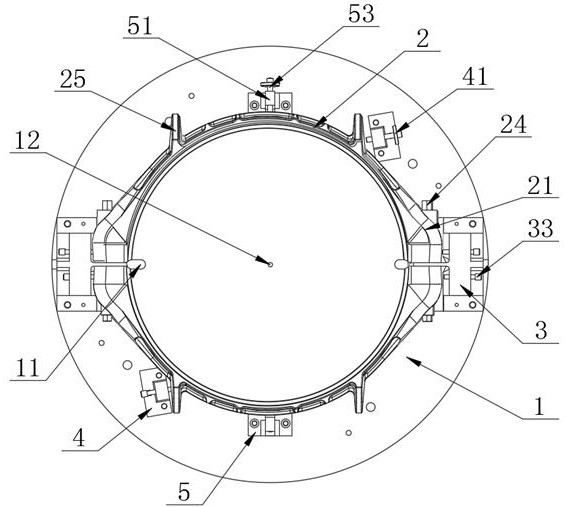 A high-efficiency and precise positioning vertical lathe combined fixture