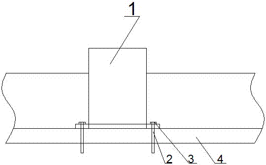 Method for washroom reserved hole film template reuse positioning construction