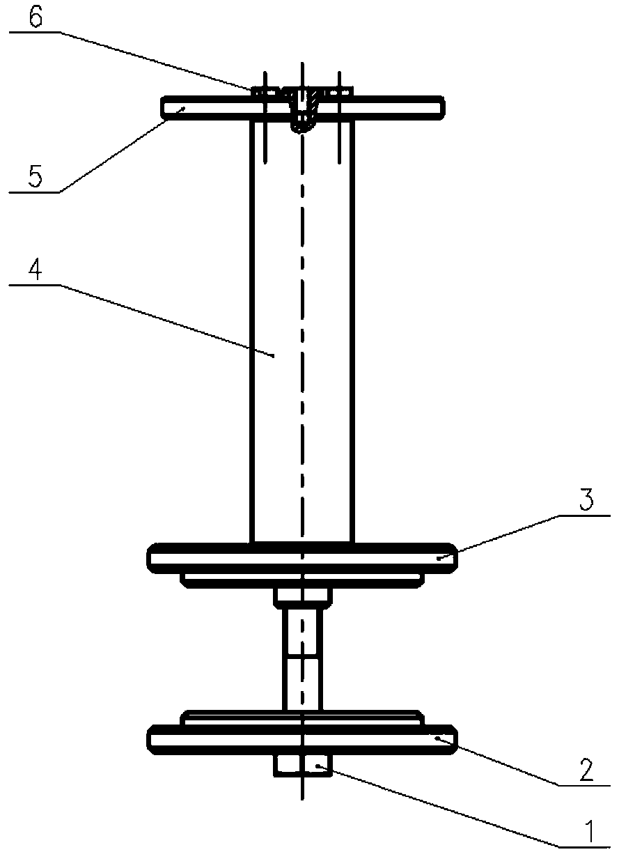 Mounting clearance measuring device of reactor coolant pump thrust plate