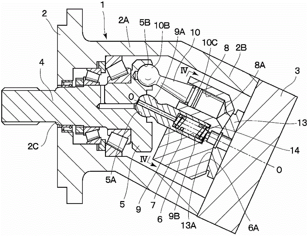 Inclined axis hydraulic rotary machine