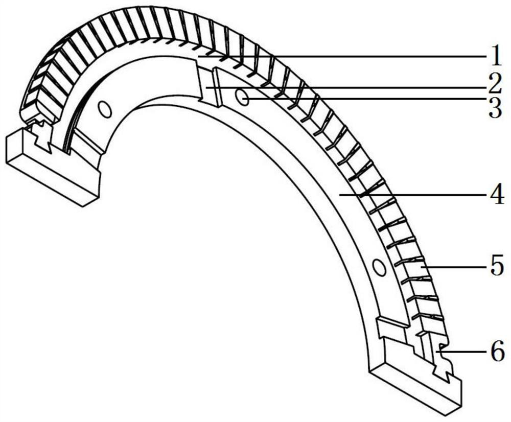 Full-sea-depth working high-frequency arc-shaped transmitting array