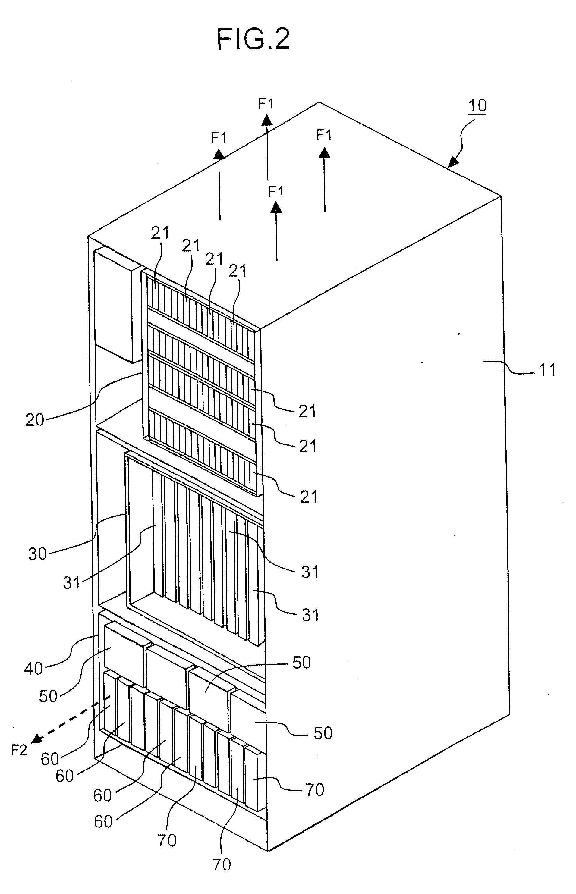 Disk array device and battery output control method for disk array device
