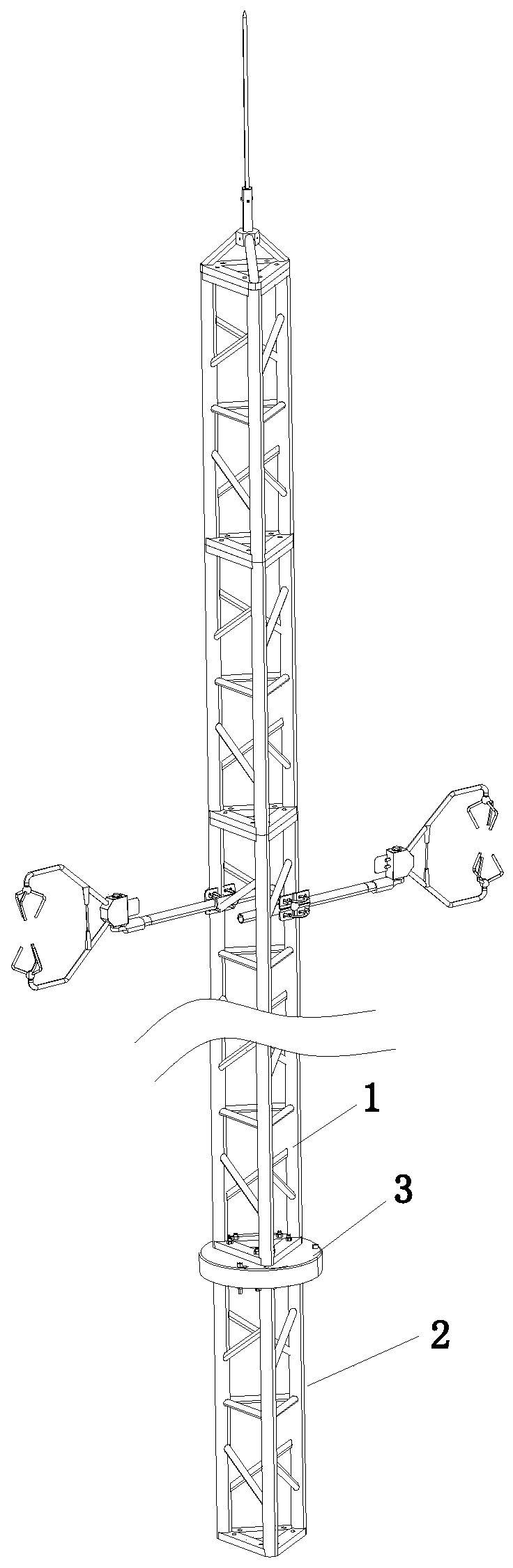 Microclimate observation tower with rotating function