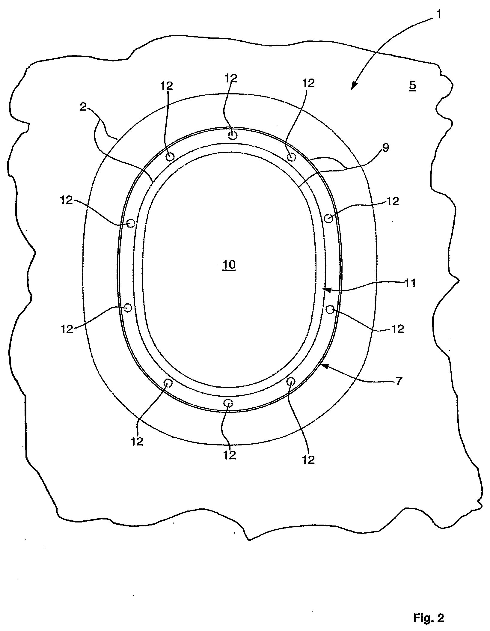 Window element for insertion in a window aperture in an outer skin of a transport