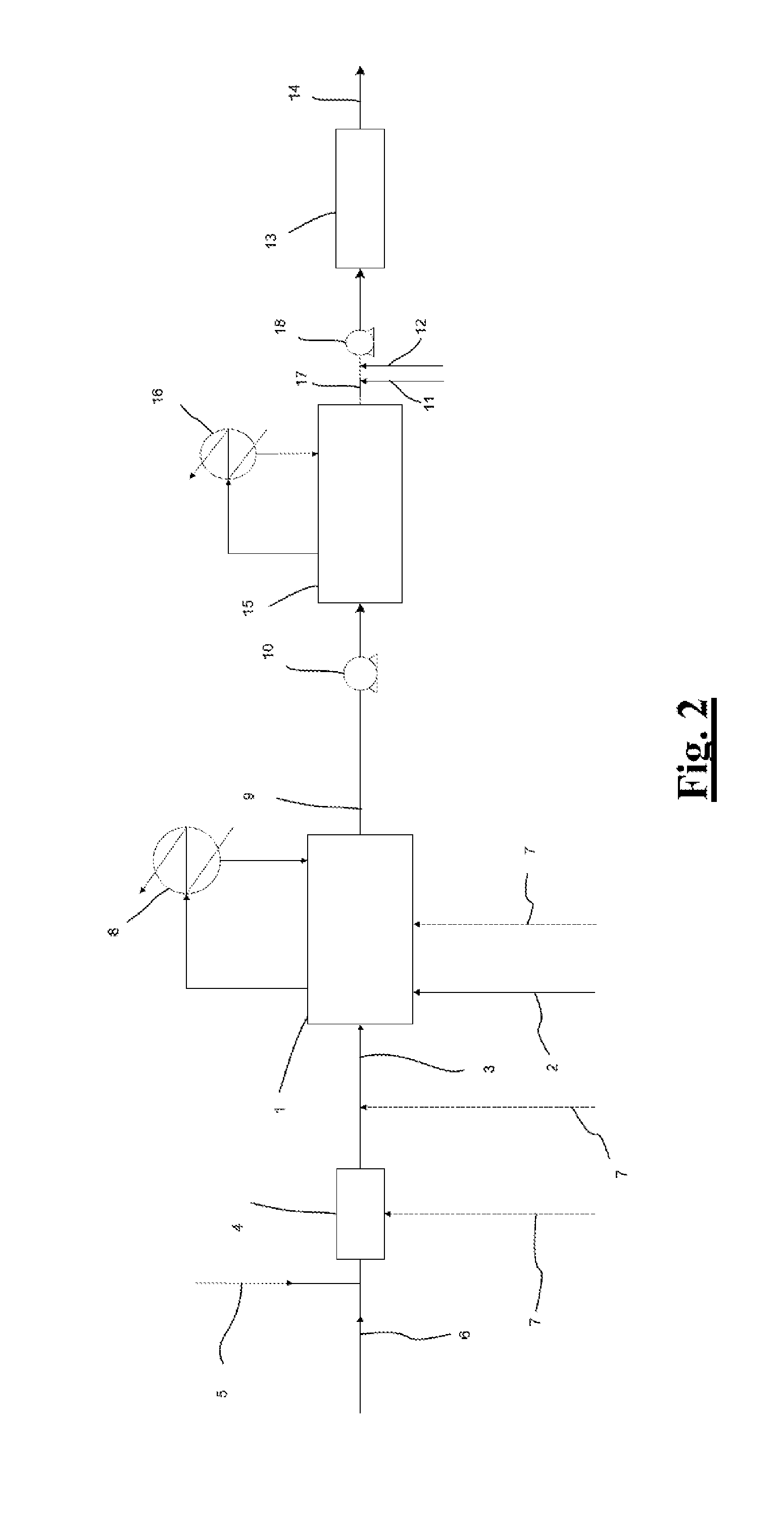 Process for continuous sytnthesis of a diene elastomer