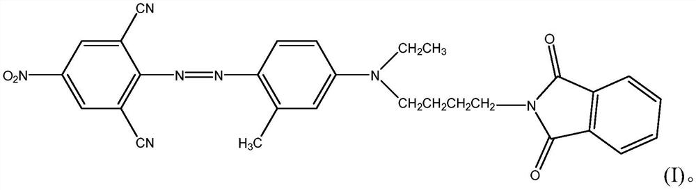 A kind of disperse blue dye and its application