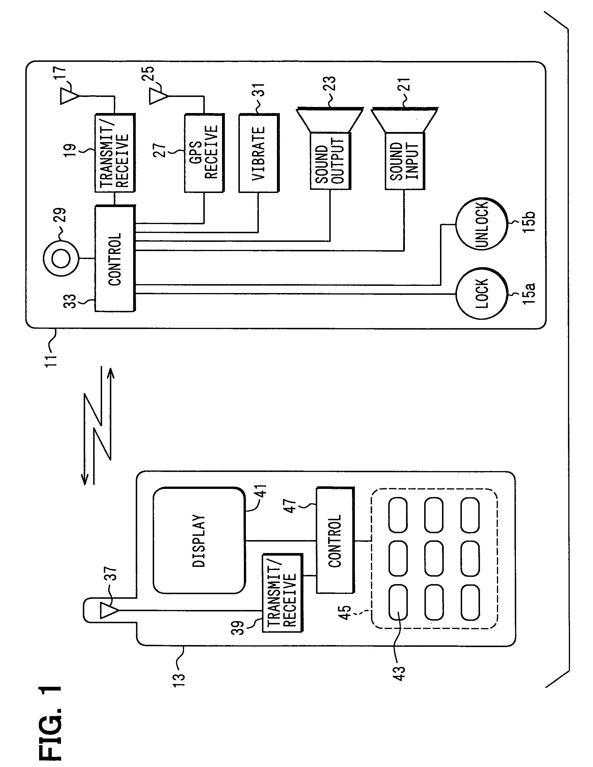 Portable device for electronic key system and portable device search system