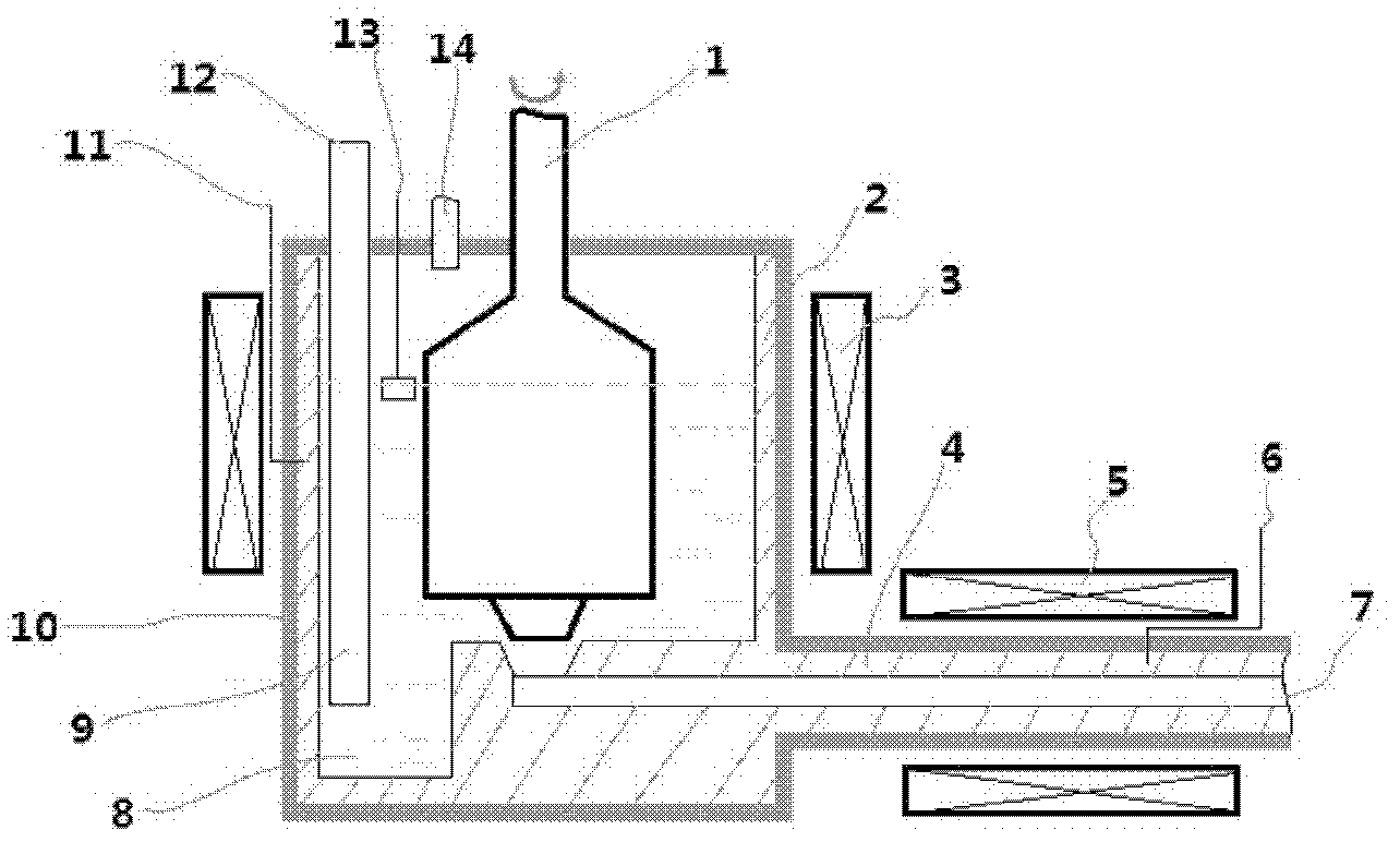 Device for manufacturing metal paste in double forcing and homogenizing mode and machining forming method thereof