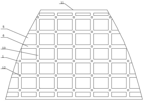 A slope support mechanism and its construction method