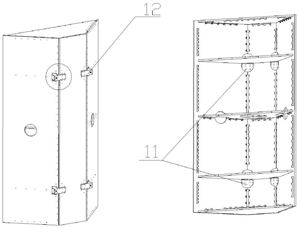 A plate-frame satellite structure and assembly method for parallel launch of multiple satellites with one arrow