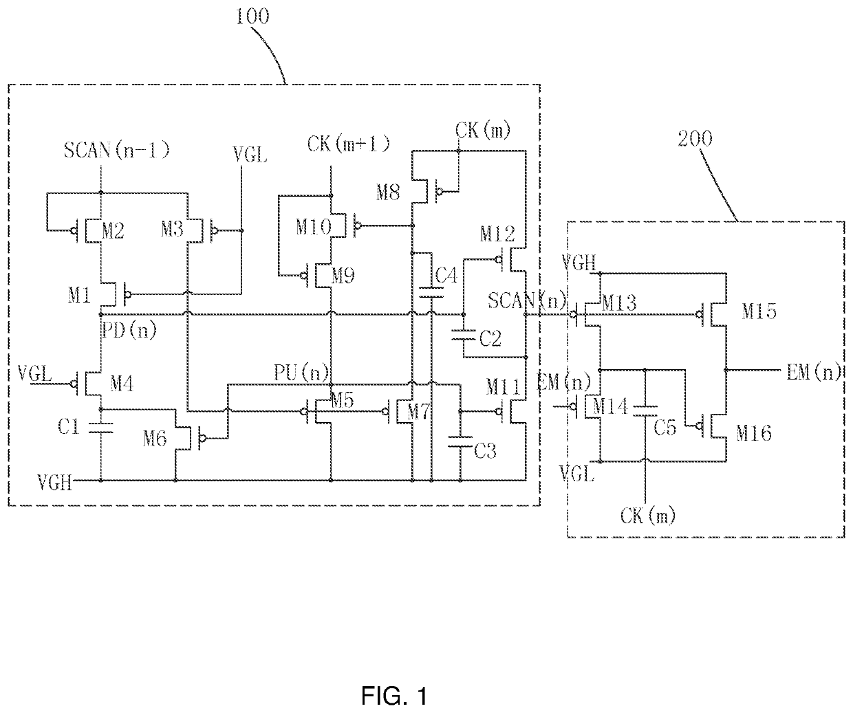 Goa circuit and OLED display device