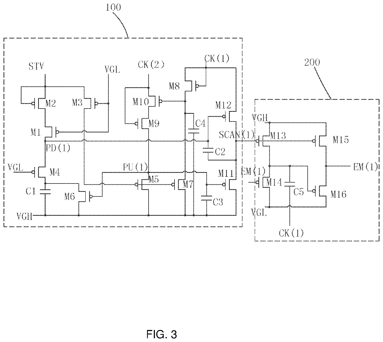 Goa circuit and OLED display device