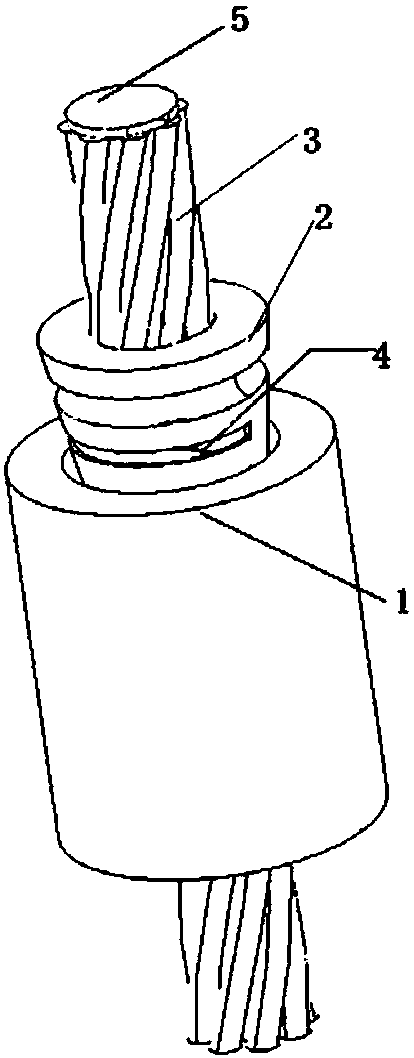 Intelligent clamping piece type anchor and prestress monitoring method based on piezoelectric impedance method