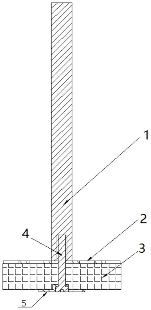 A liquid metal battery negative electrode current collector structure and assembly method thereof