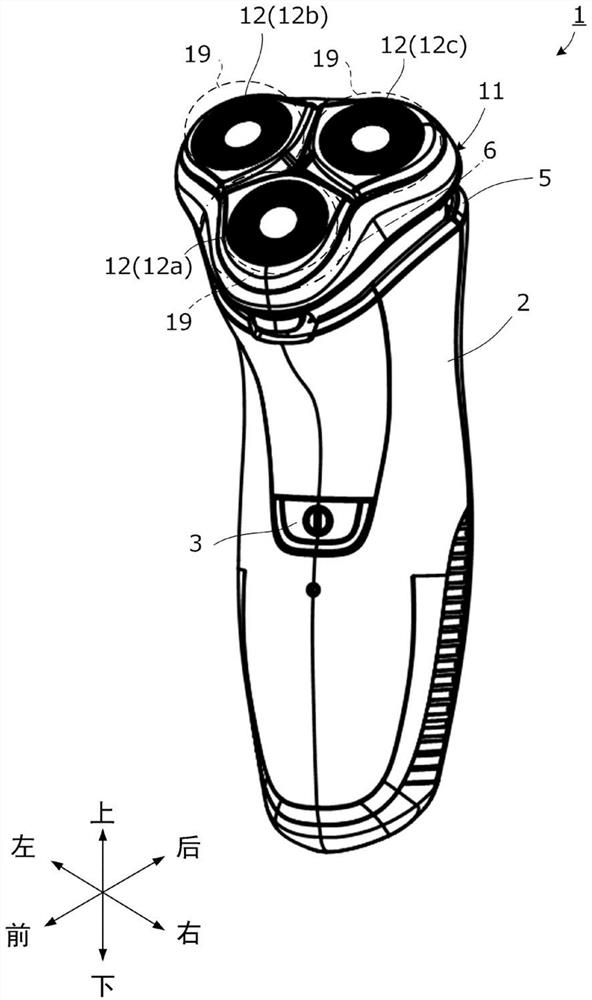 Rotary electric shaver