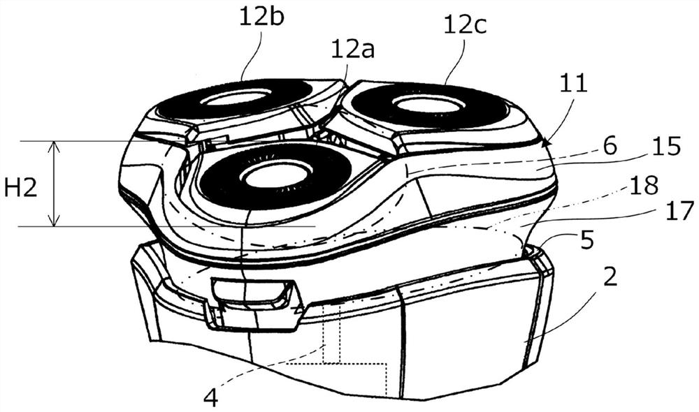 Rotary electric shaver