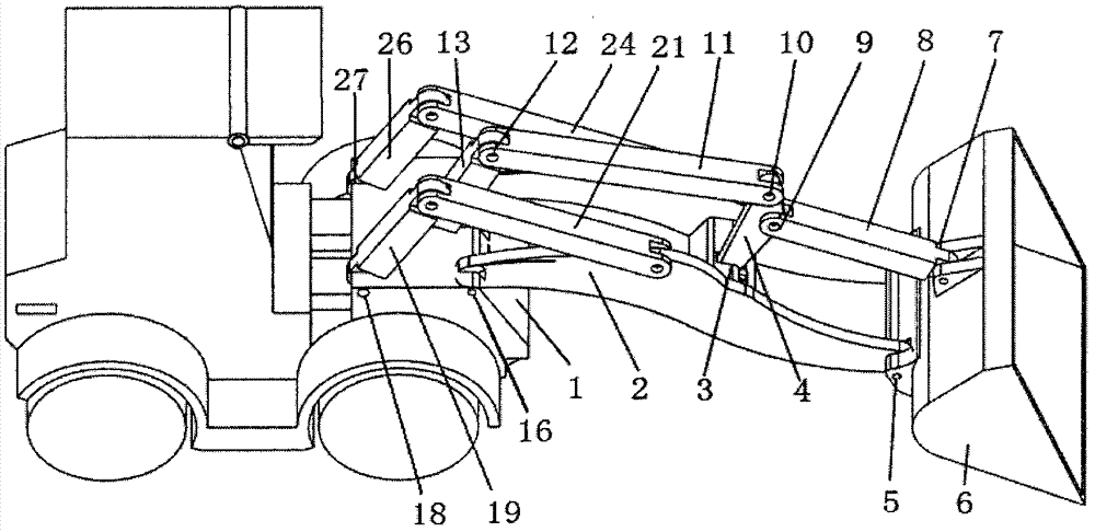 Multi-connecting-rod loading mechanism