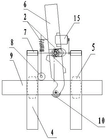 Artificial supplementary handheld electric persimmon tree girdling device with gear and rack reducing branch clamping function