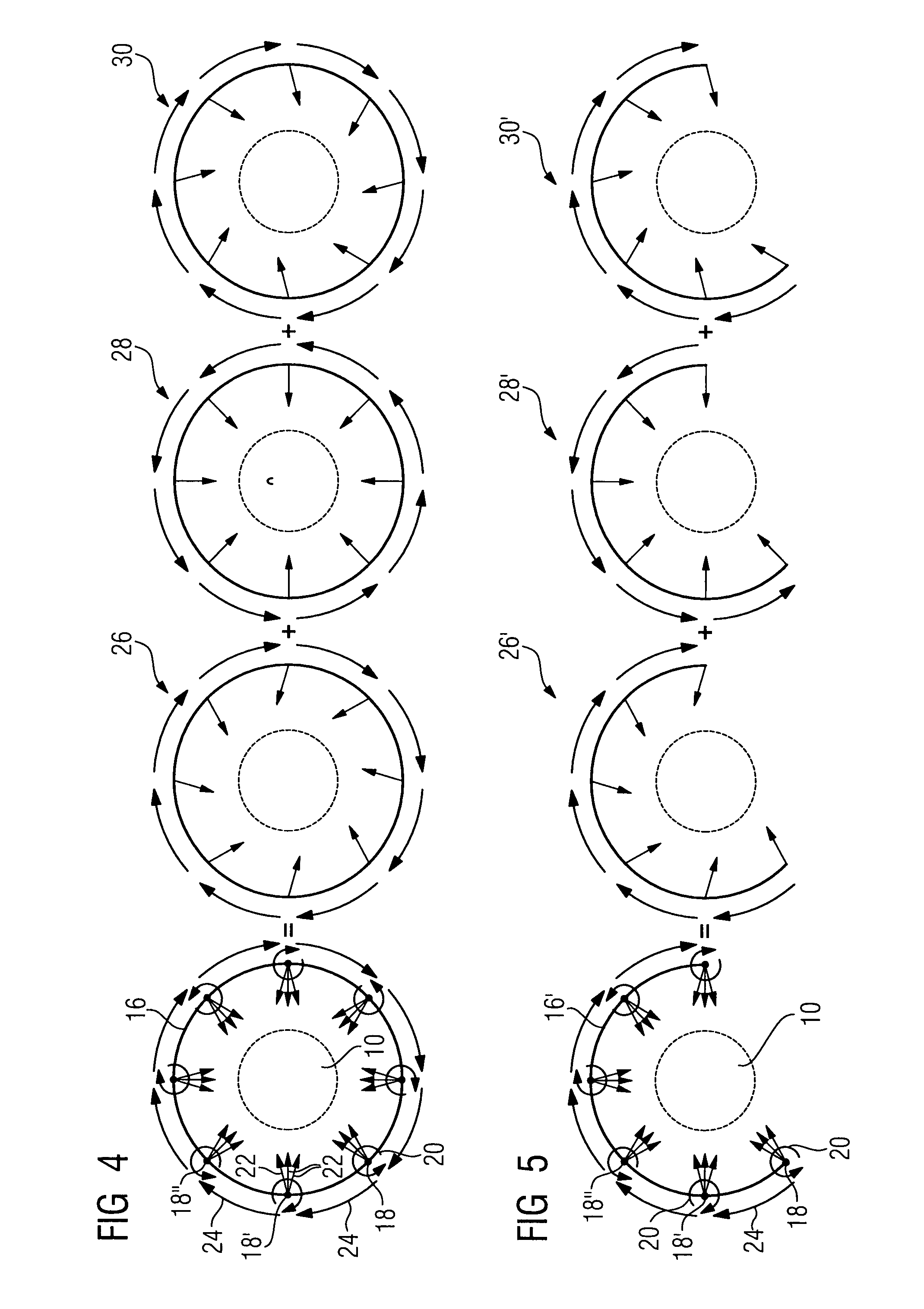 Method for determining gray-scale values for volume elements of bodies to be mapped
