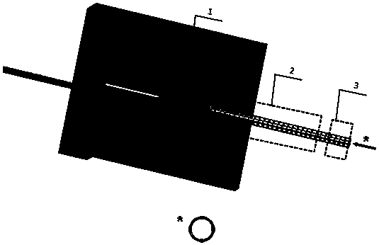 Flexible electrode array-optical fiber composite neutral electrode and its preparation method