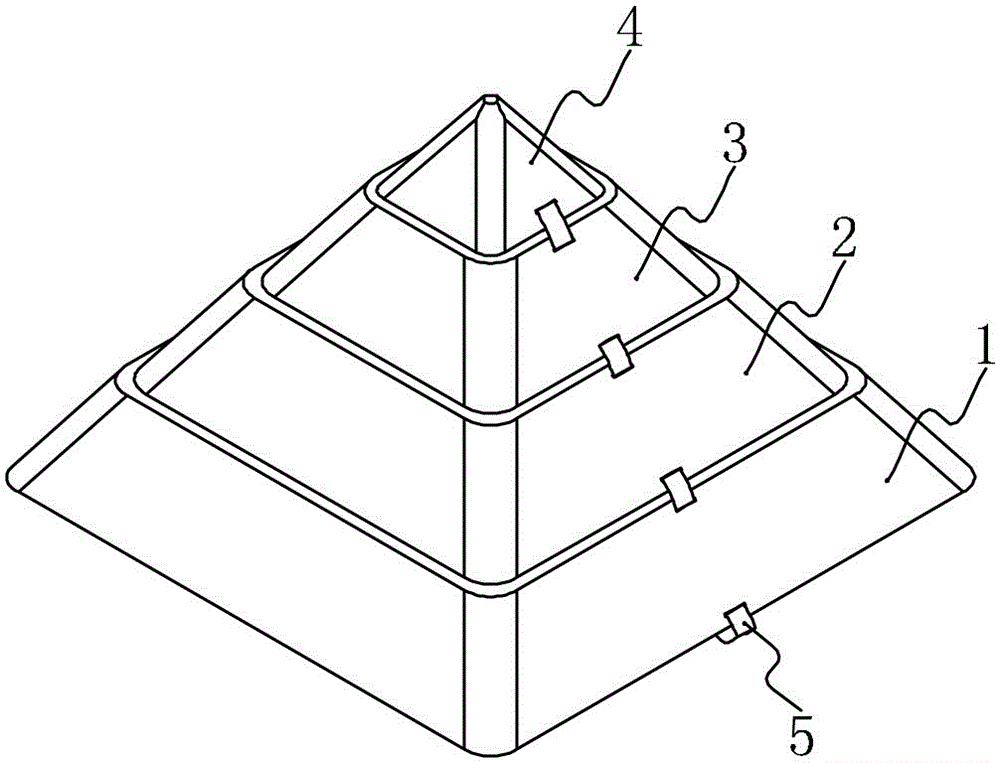 Foldable tower cap