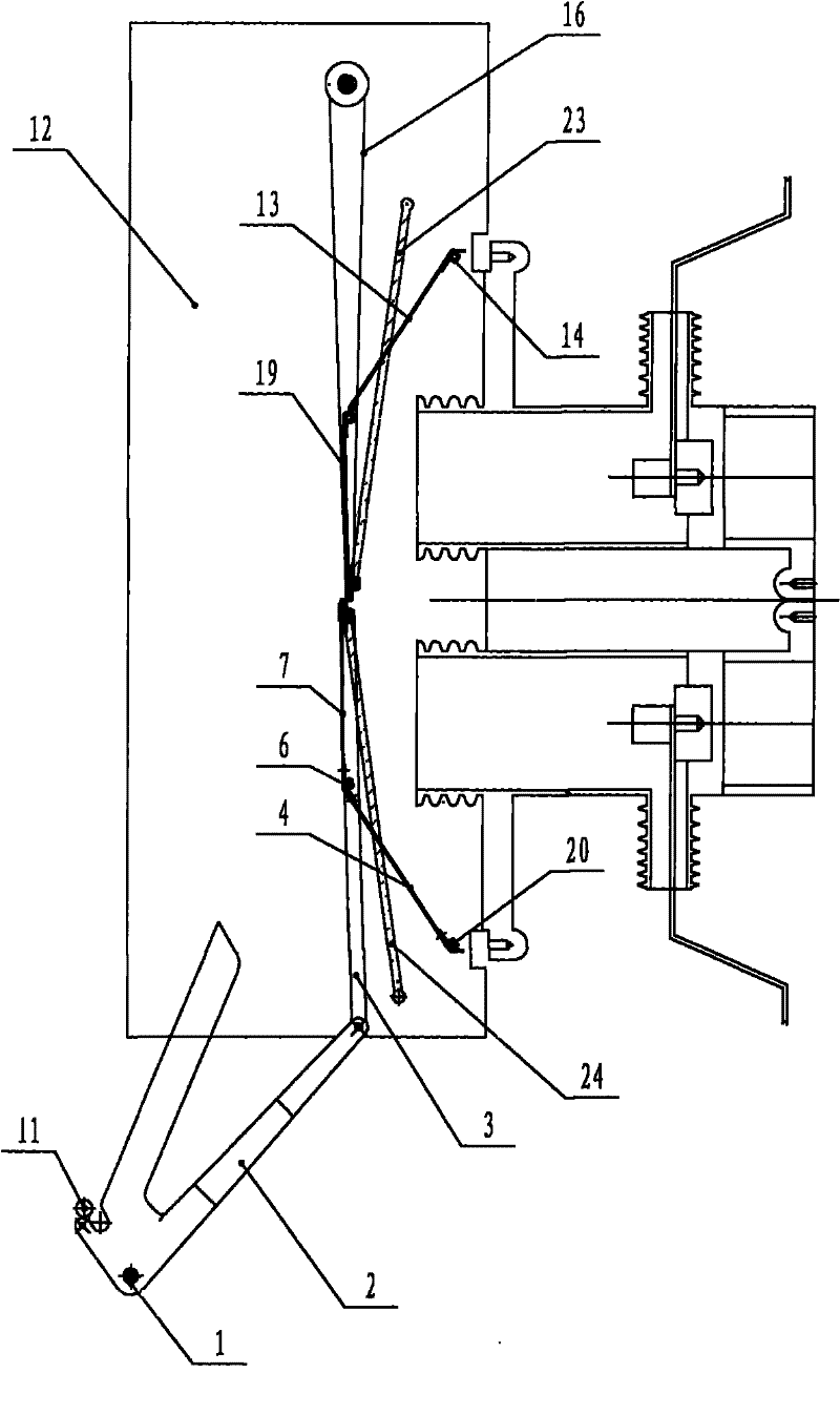 Novel switch cabinet valve mechanism