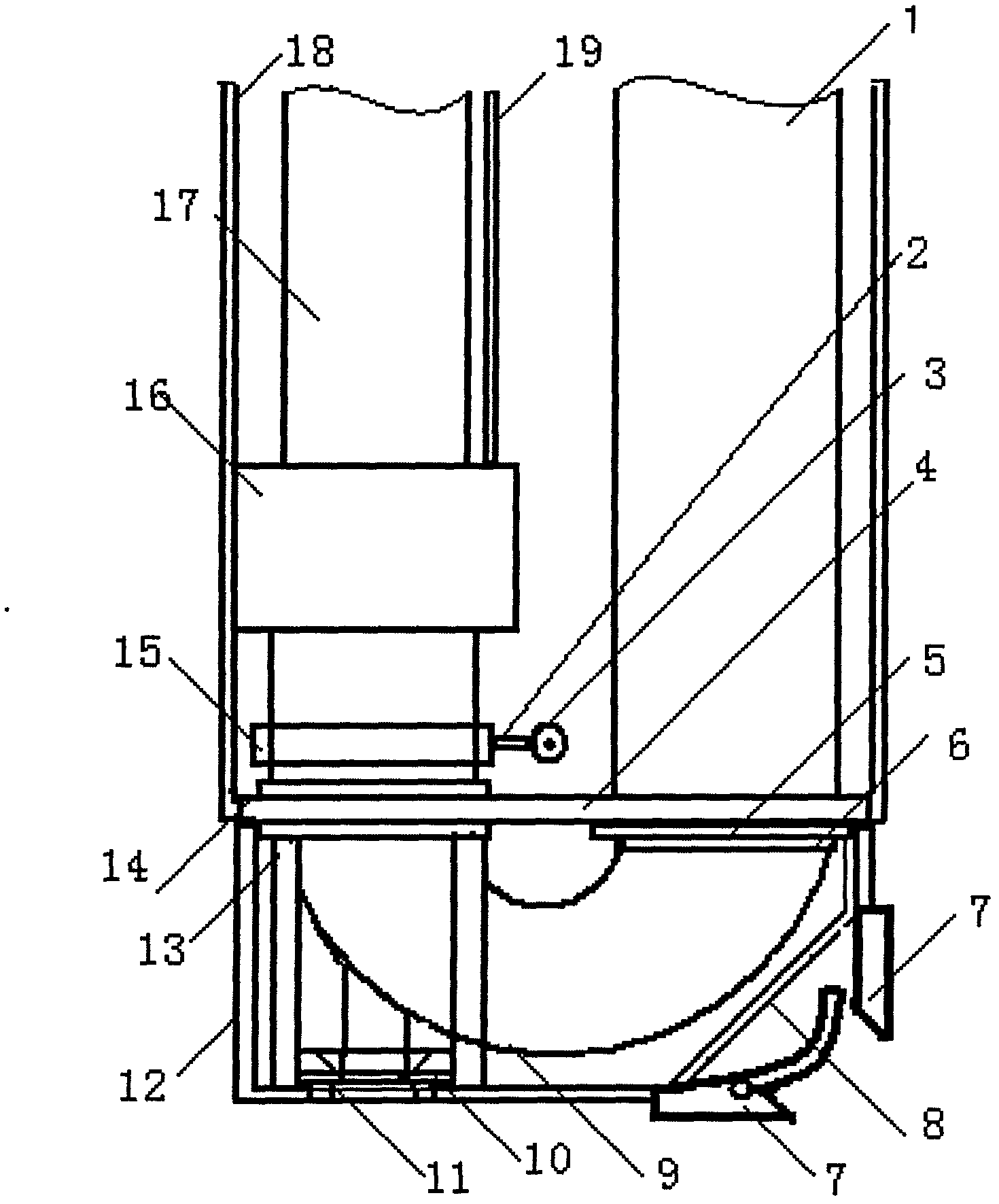 Suction and conveying device of sludge pipeline