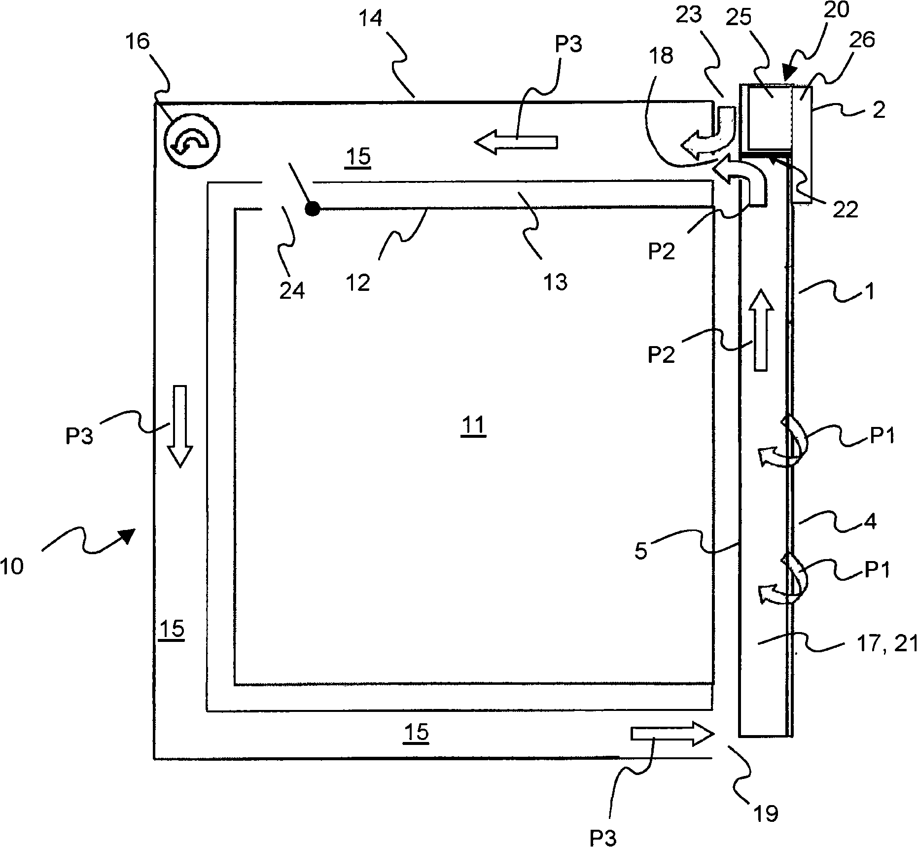 Domestic appliance door and pertaining operational module