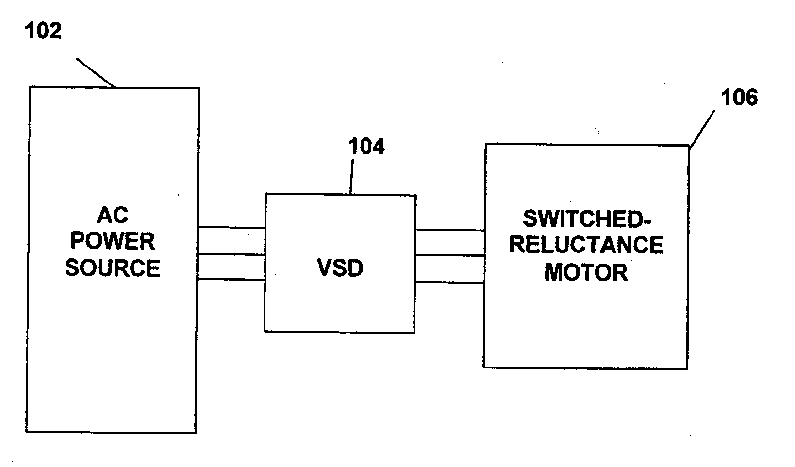Application of a switched reluctance motion control system in a chiller system