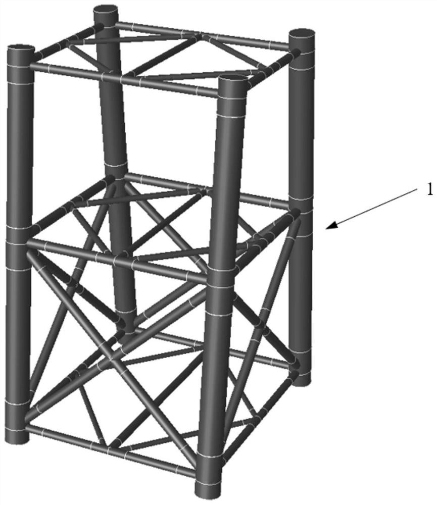 Jacket assembling method adopting standardized nodes